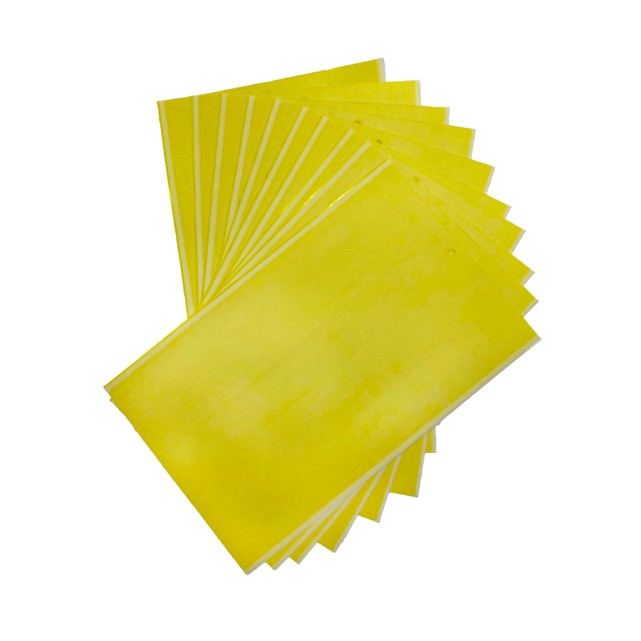 plaque engluee jaune 25x40