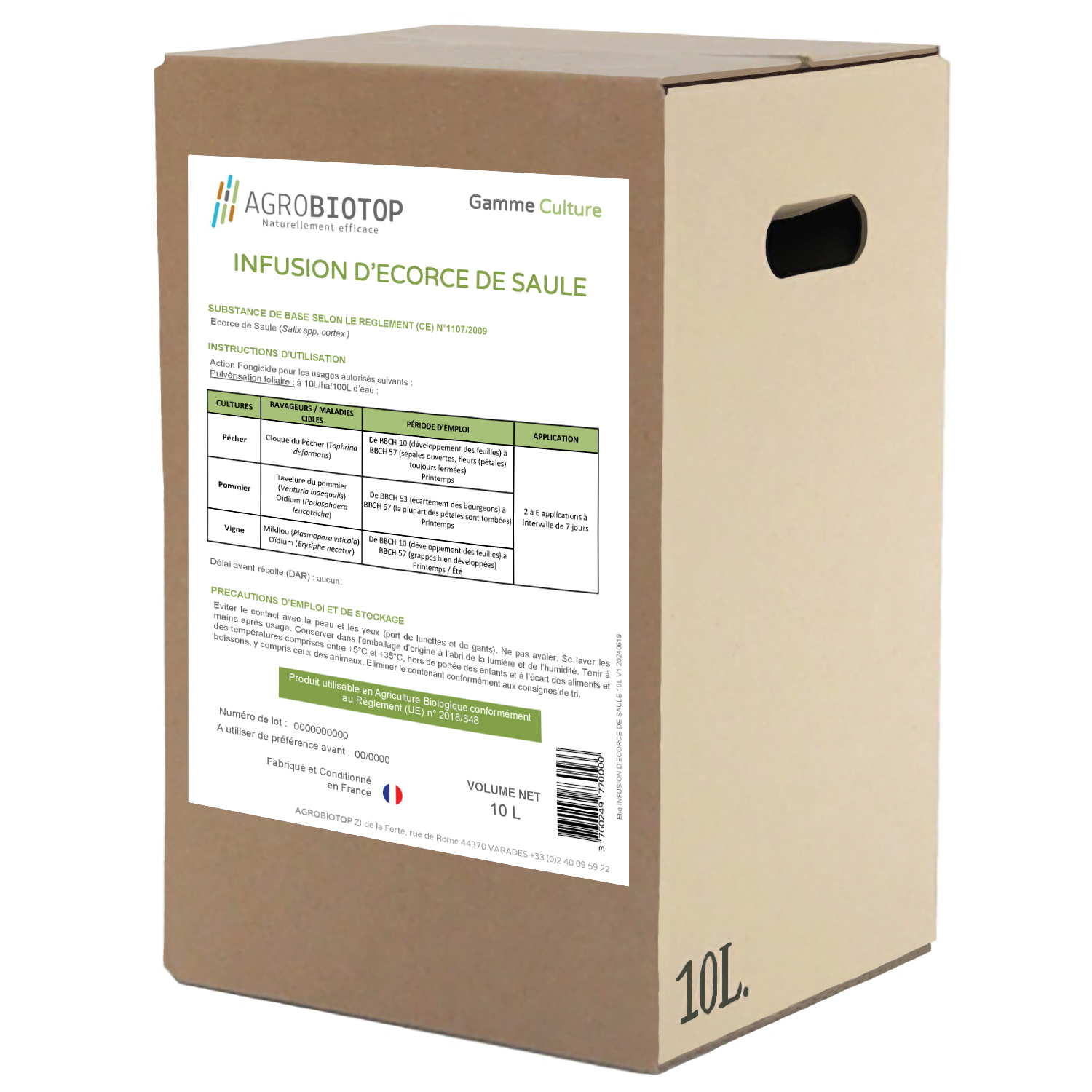 purin ecorce de saule 10 l